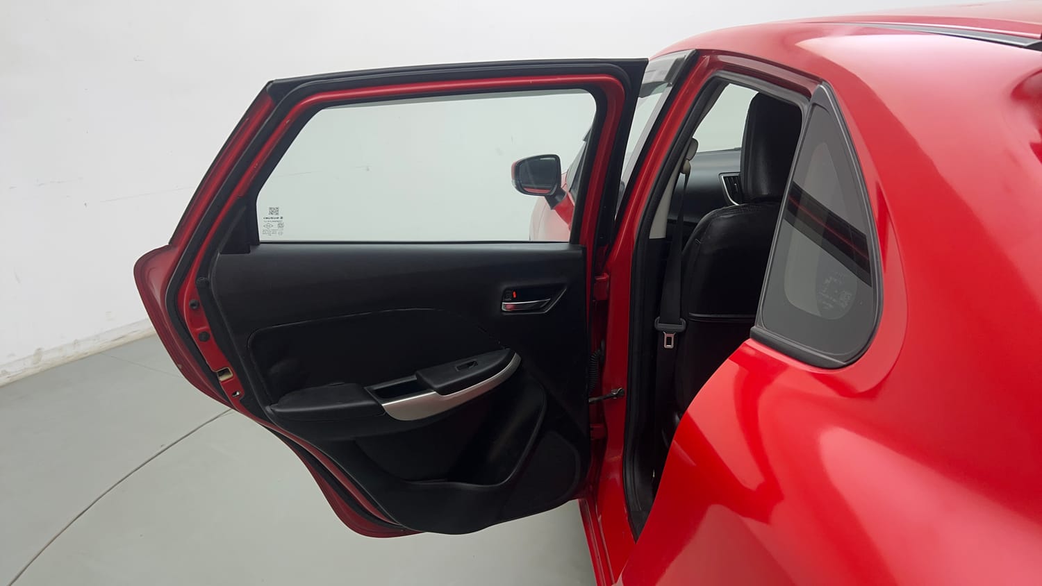 Used 2015 Maruti Suzuki Baleno Delta 1.2 Petrol Manual interior LEFT REAR DOOR OPEN VIEW