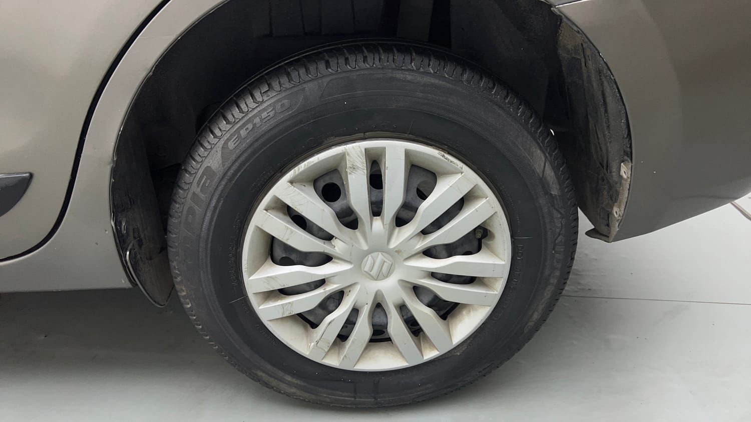 Used 2019 Maruti Suzuki Dzire VXi AMT Petrol Automatic tyres LEFT REAR TYRE RIM VIEW