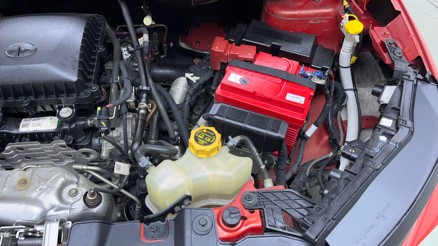 Used 2024 Tata Nexon Fearless Plus S 1.2 Revotron Petrol 6MT DT Petrol Manual engine ENGINE LEFT SIDE VIEW