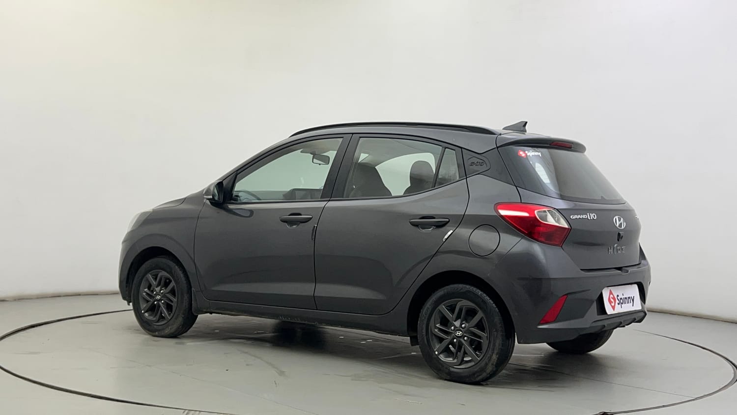 Used 2020 Hyundai Grand i10 Nios Sportz Petrol+cng(outside fitted) Cng Manual exterior LEFT REAR CORNER VIEW