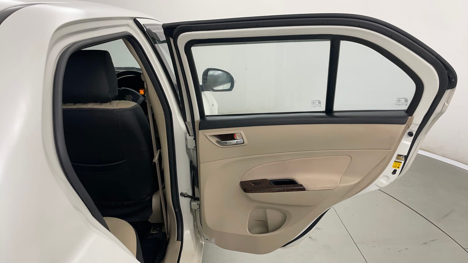 Used 2015 Maruti Suzuki Swift Dzire VXI Petrol Manual interior RIGHT REAR DOOR OPEN VIEW