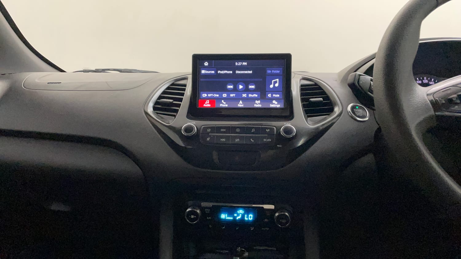 Used 2020 Ford Freestyle Titanium Plus 1.2 Ti-VCT Petrol Manual interior MUSIC SYSTEM & AC CONTROL VIEW