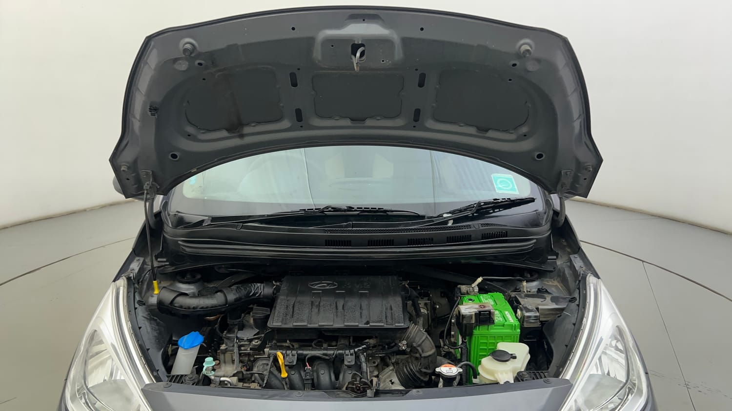Used 2019 Hyundai Grand i10 Magna 1.2 Kappa VTVT Petrol Manual engine ENGINE & BONNET OPEN FRONT VIEW