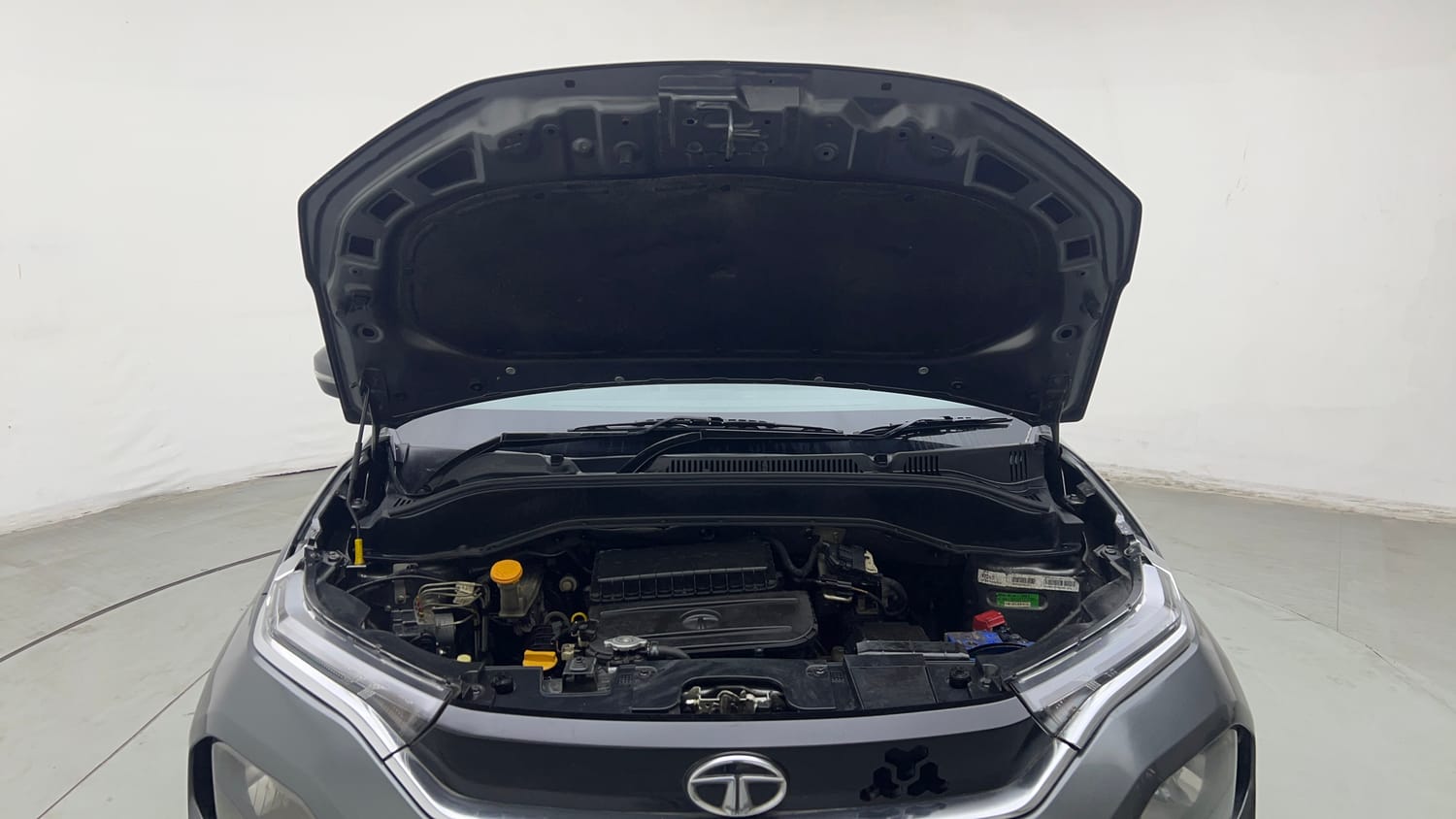 Used 2022 Tata Punch Accomplished AMT Petrol Automatic engine ENGINE & BONNET OPEN FRONT VIEW