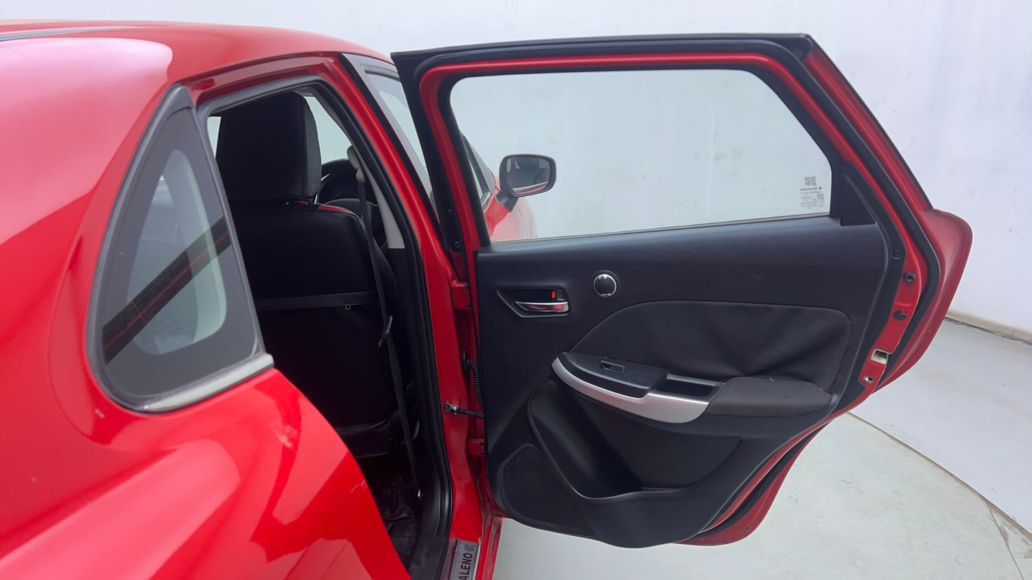 Used 2016 Maruti Suzuki Baleno Delta 1.2 AT Petrol Automatic interior RIGHT REAR DOOR OPEN VIEW