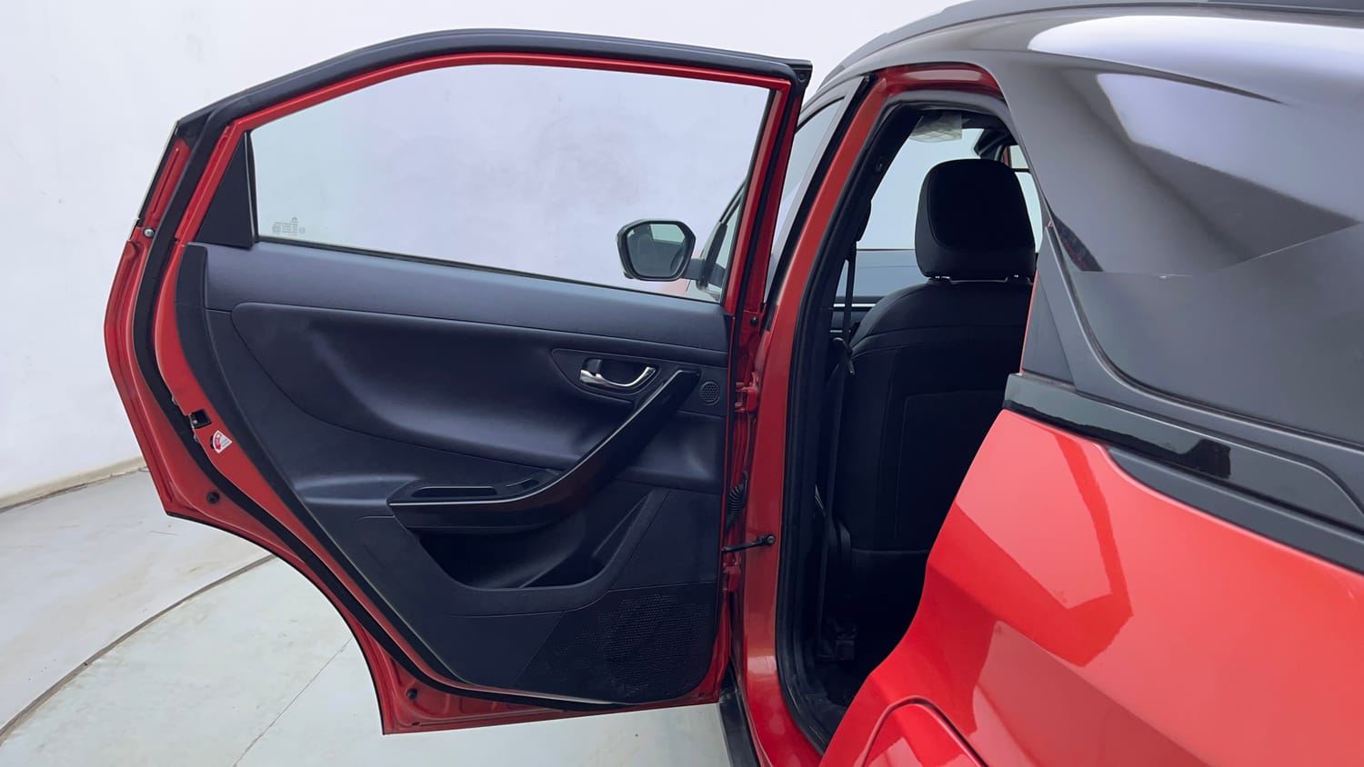 Used 2024 Tata Nexon Fearless Plus S 1.2 Revotron Petrol 6MT DT Petrol Manual interior LEFT REAR DOOR OPEN VIEW