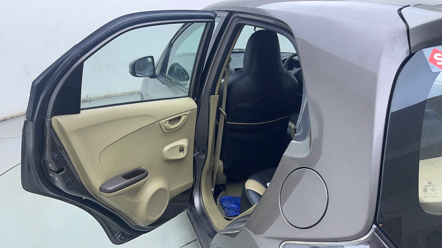 Used 2013 Honda Brio S(O)MT Petrol Manual interior LEFT REAR DOOR OPEN VIEW