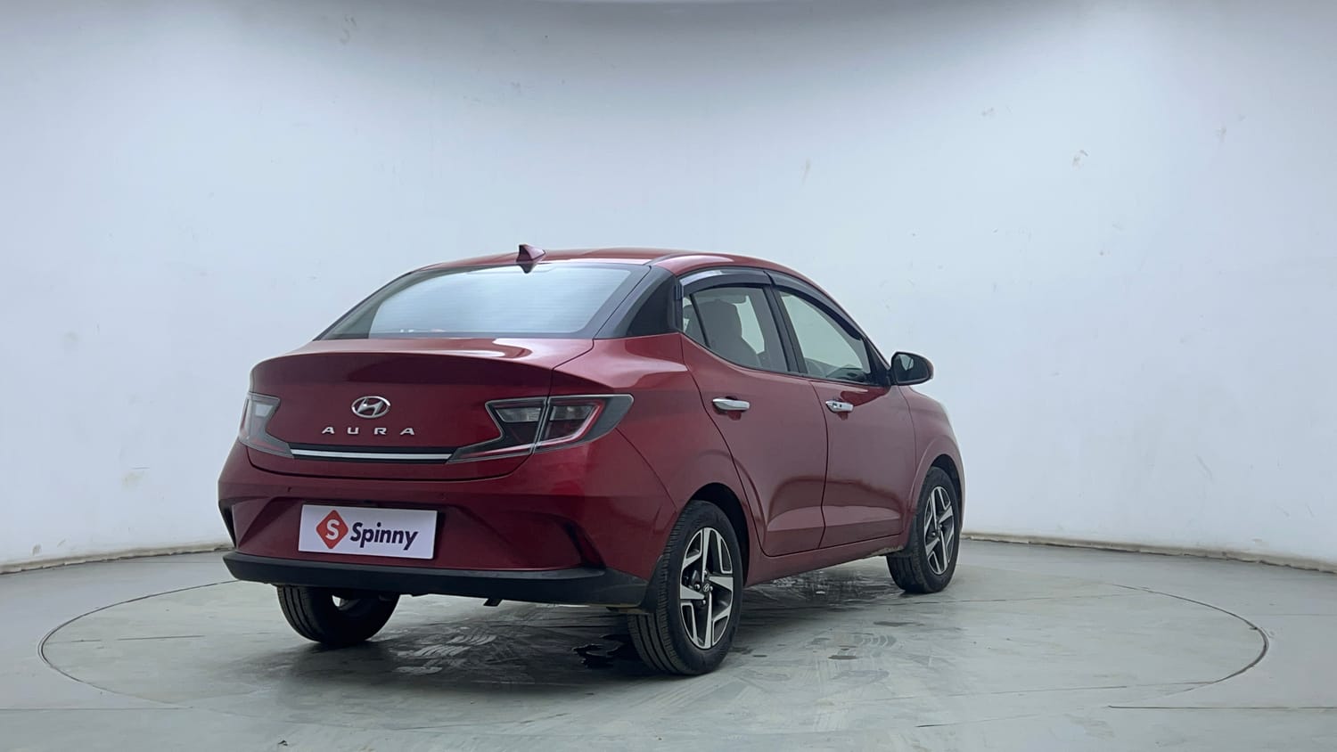 Used 2020 Hyundai Aura SX 1.2 Petrol Petrol Manual exterior RIGHT REAR CORNER VIEW