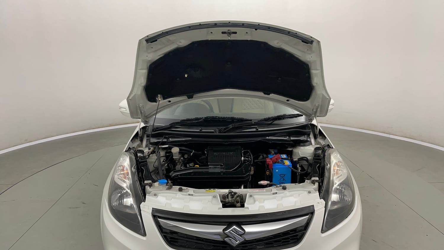 Used 2015 Maruti Suzuki Swift Dzire VXI Petrol Manual engine ENGINE & BONNET OPEN FRONT VIEW