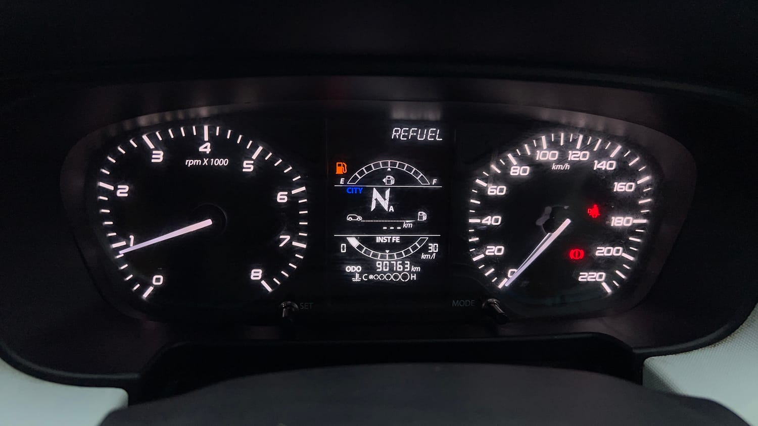Used 2022 Tata Punch Accomplished AMT Petrol Automatic interior CLUSTERMETER VIEW