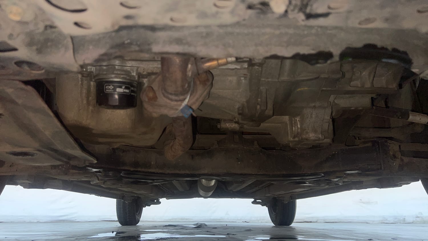 Used 2015 Maruti Suzuki Swift VXi Petrol Manual extra FRONT LEFT UNDERBODY VIEW