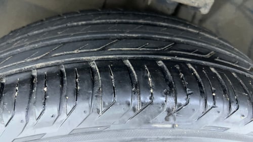 Used 2021 Jeep Compass Model S (O) Diesel 4x4 AT Diesel Automatic tyres LEFT FRONT TYRE TREAD VIEW
