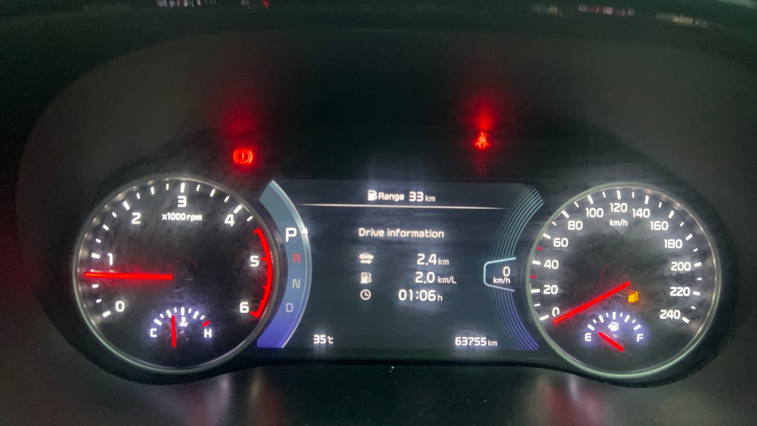 Used 2022 Kia Seltos X Line 1.5 Diesel AT Diesel Automatic interior CLUSTERMETER VIEW