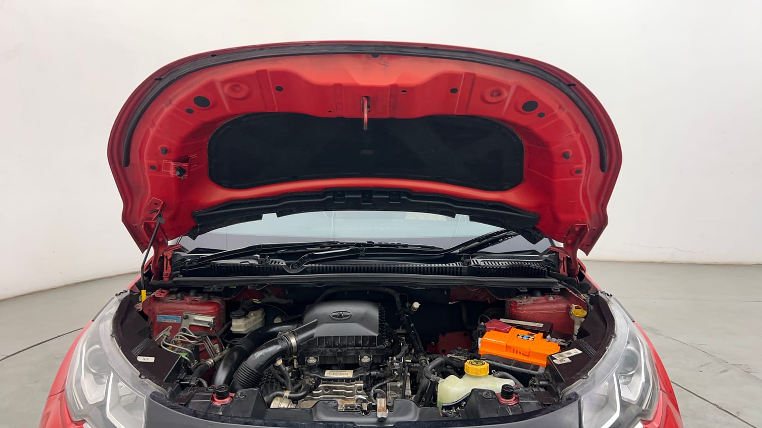 Used 2021 Tata Nexon XZA Plus Petrol Automatic engine ENGINE & BONNET OPEN FRONT VIEW