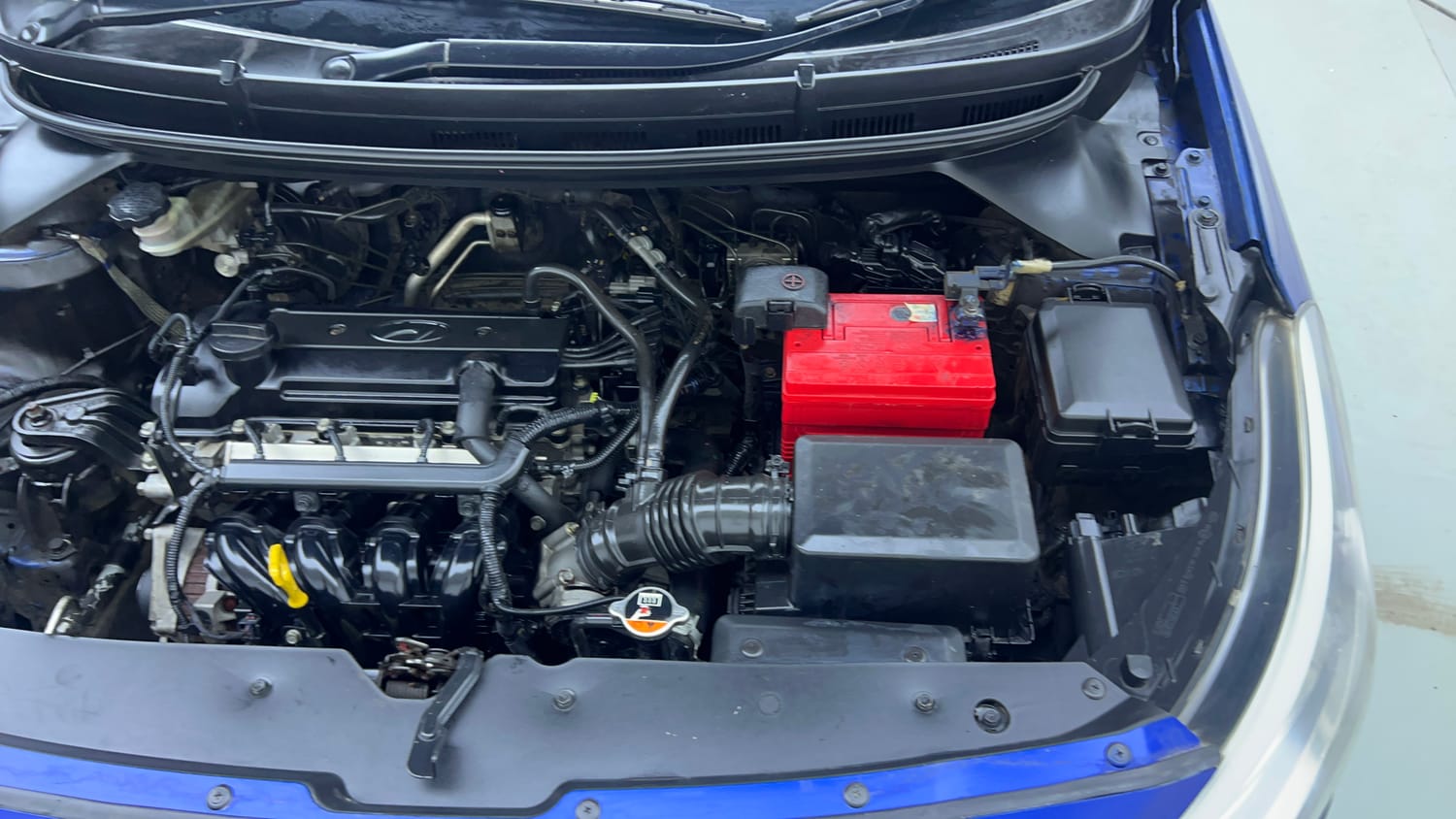 Used 2014 Hyundai Elite i20 Sportz 1.2 Petrol Manual engine ENGINE LEFT SIDE VIEW