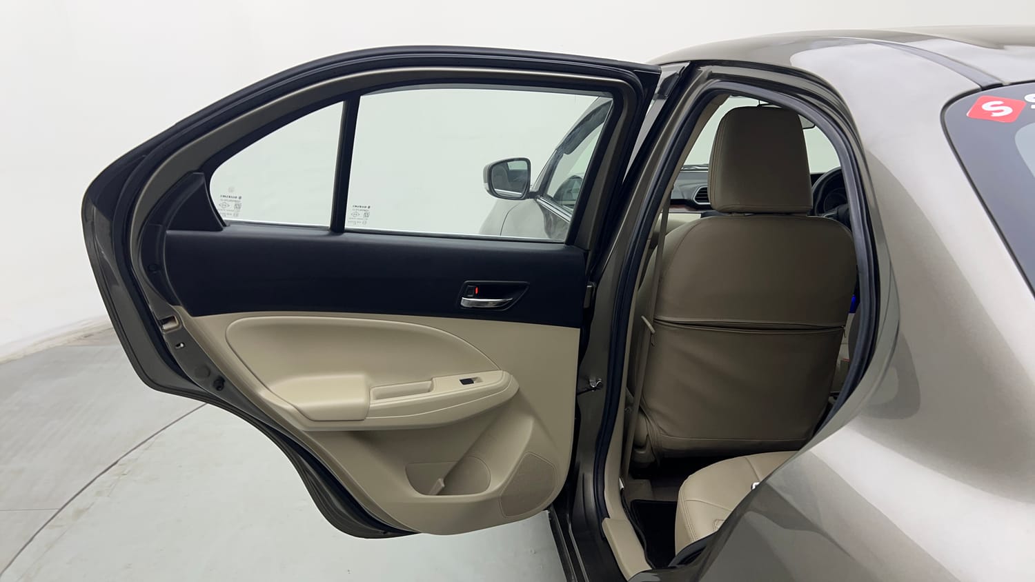 Used 2019 Maruti Suzuki Dzire VXi AMT Petrol Automatic interior LEFT REAR DOOR OPEN VIEW