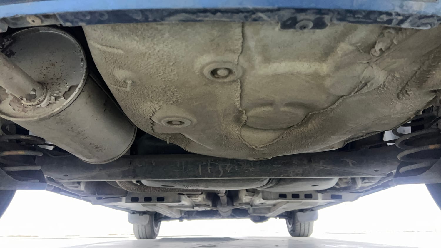 Used 2017 Volkswagen Ameo Highline1.2L (P) Petrol Manual extra REAR UNDERBODY VIEW (TAKEN FROM REAR)