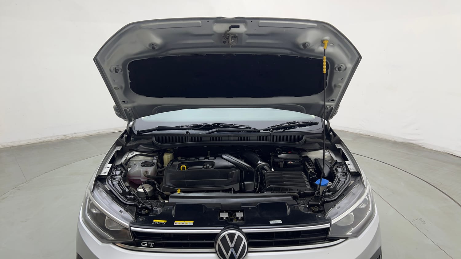 Used 2023 Volkswagen Virtus GT Plus 1.5 TSI EVO DSG Petrol Automatic engine ENGINE & BONNET OPEN FRONT VIEW