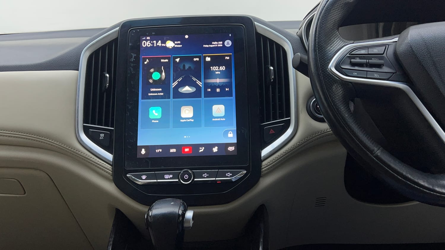 Used 2021 MG Motors Hector Sharp 1.5 Petrol Turbo DCT Petrol Automatic interior MUSIC SYSTEM & AC CONTROL VIEW