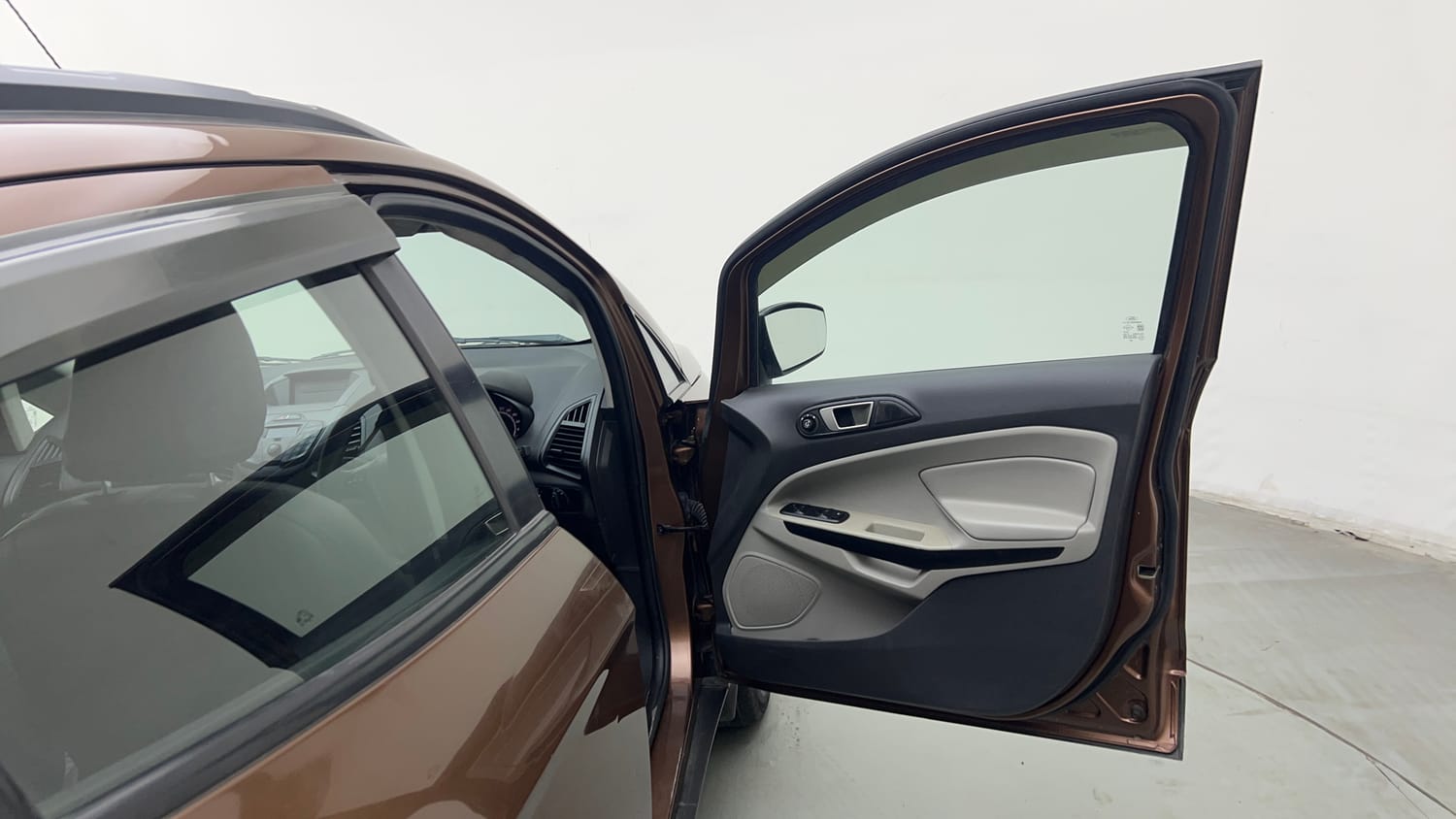 Used 2017 Ford EcoSport Trend+ 1.0L EcoBoost Petrol Manual interior RIGHT FRONT DOOR OPEN VIEW