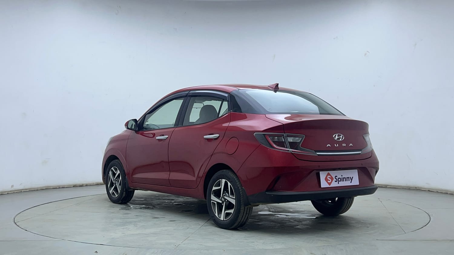 Used 2020 Hyundai Aura SX 1.2 Petrol Petrol Manual exterior LEFT REAR CORNER VIEW