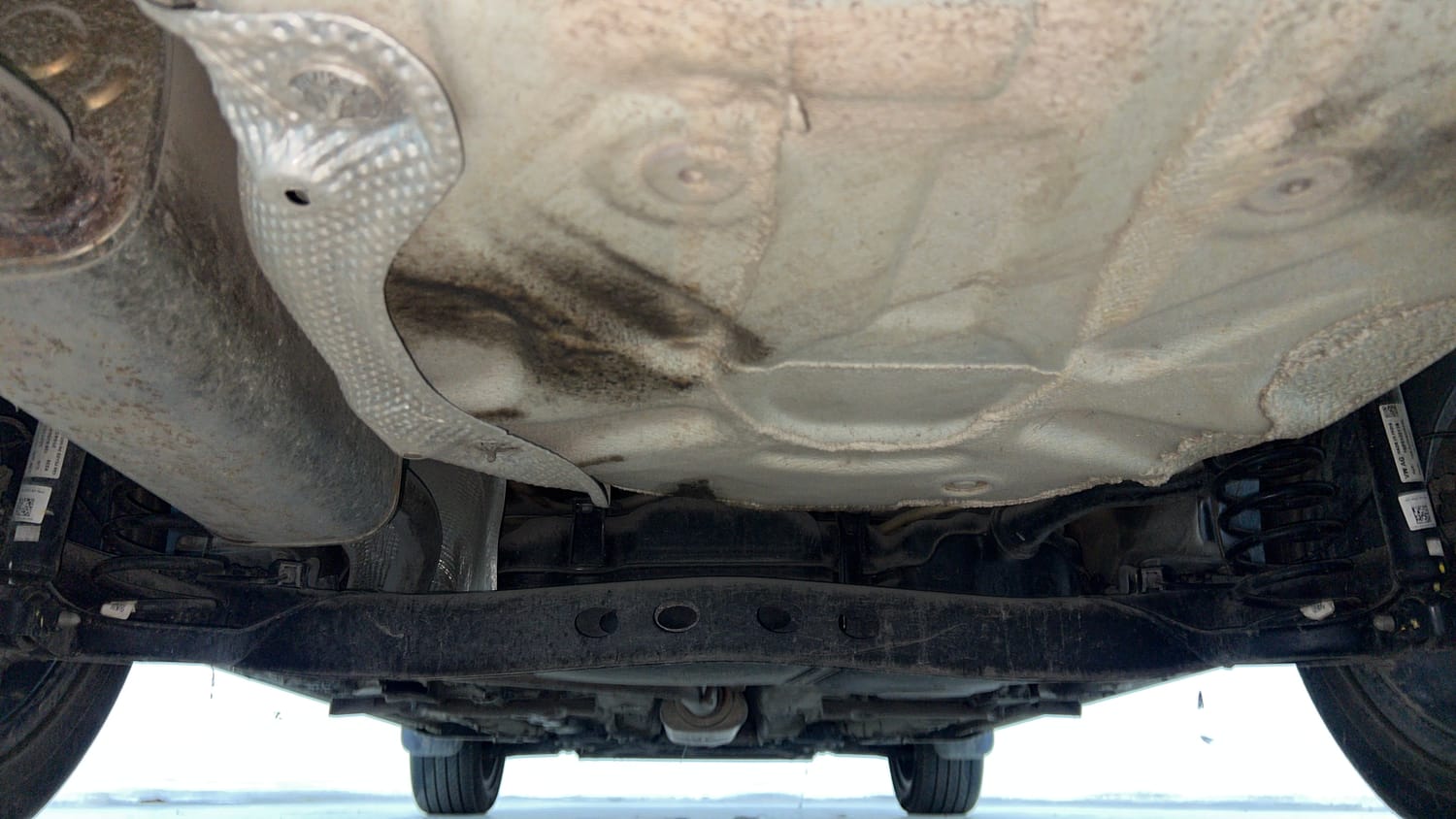Used 2023 Volkswagen Virtus GT Plus 1.5 TSI EVO DSG Petrol Automatic extra REAR UNDERBODY VIEW (TAKEN FROM REAR)