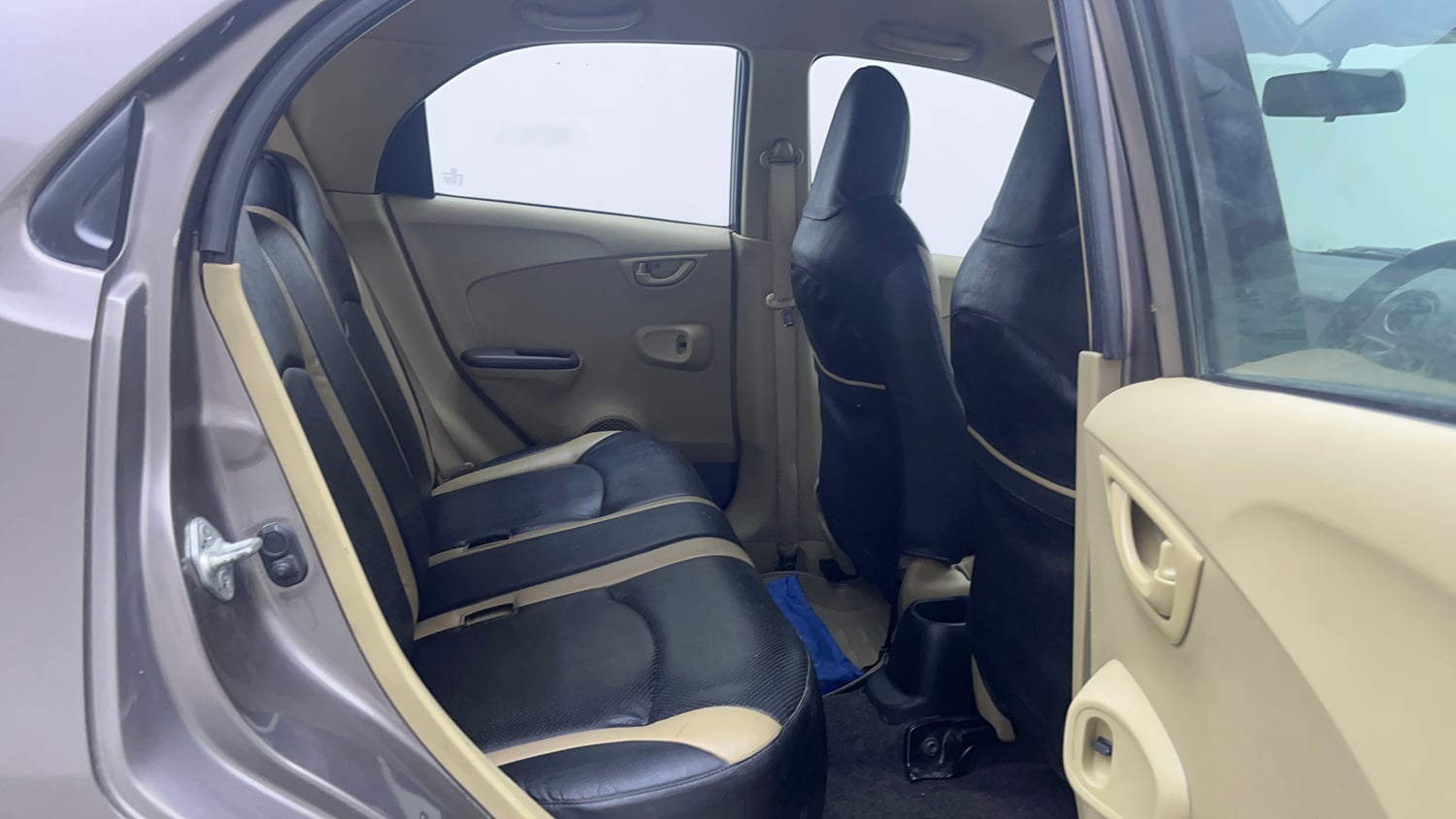 Used 2013 Honda Brio S(O)MT Petrol Manual interior RIGHT SIDE REAR DOOR CABIN VIEW