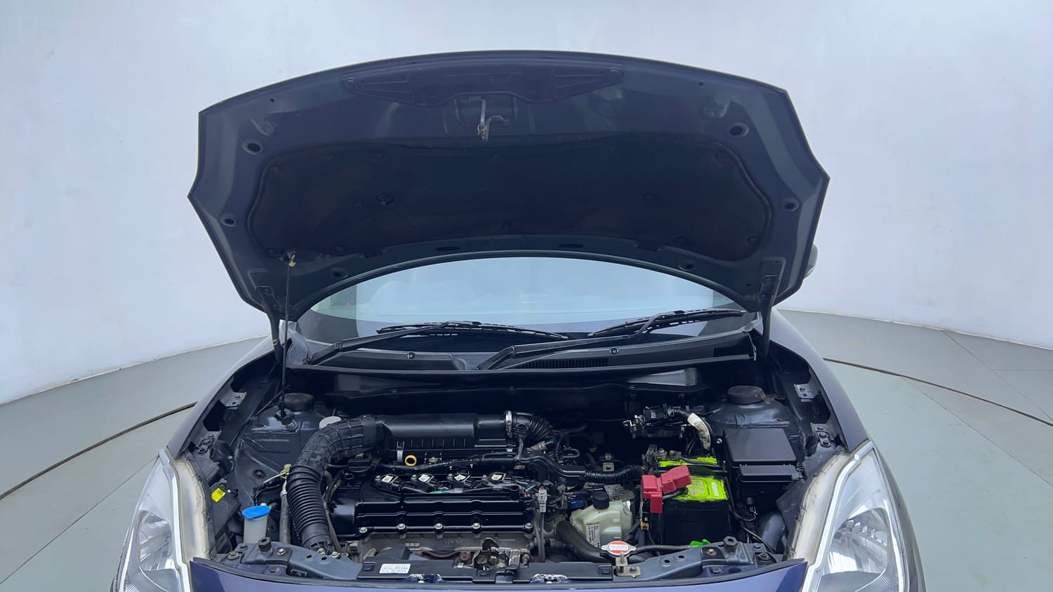 Used 2019 Maruti Suzuki Swift VXi AMT Petrol Automatic engine ENGINE & BONNET OPEN FRONT VIEW