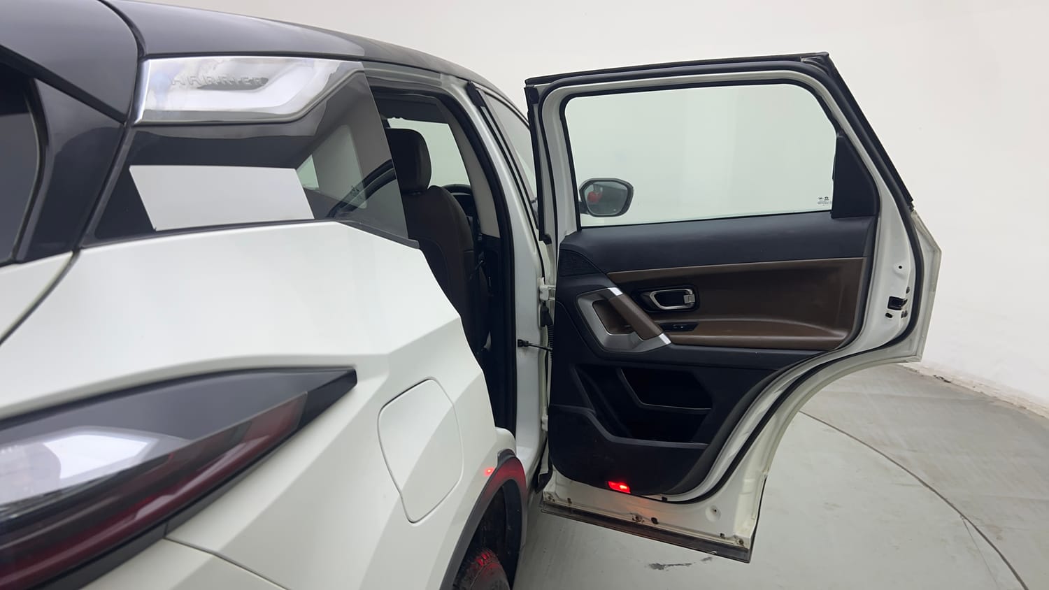 Used 2021 Tata Harrier XZA Plus Dual Tone Diesel Automatic interior RIGHT REAR DOOR OPEN VIEW