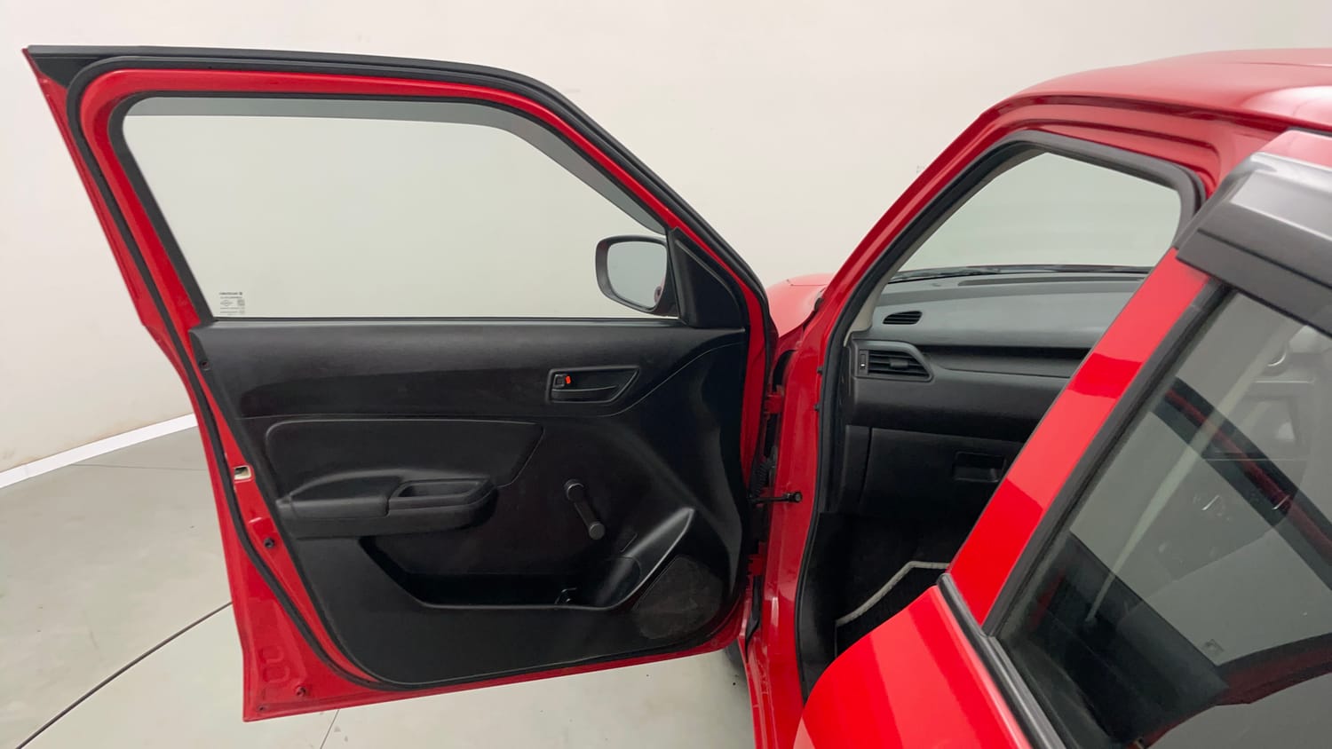 Used 2019 Maruti Suzuki Swift LXi Petrol Manual interior LEFT FRONT DOOR OPEN VIEW