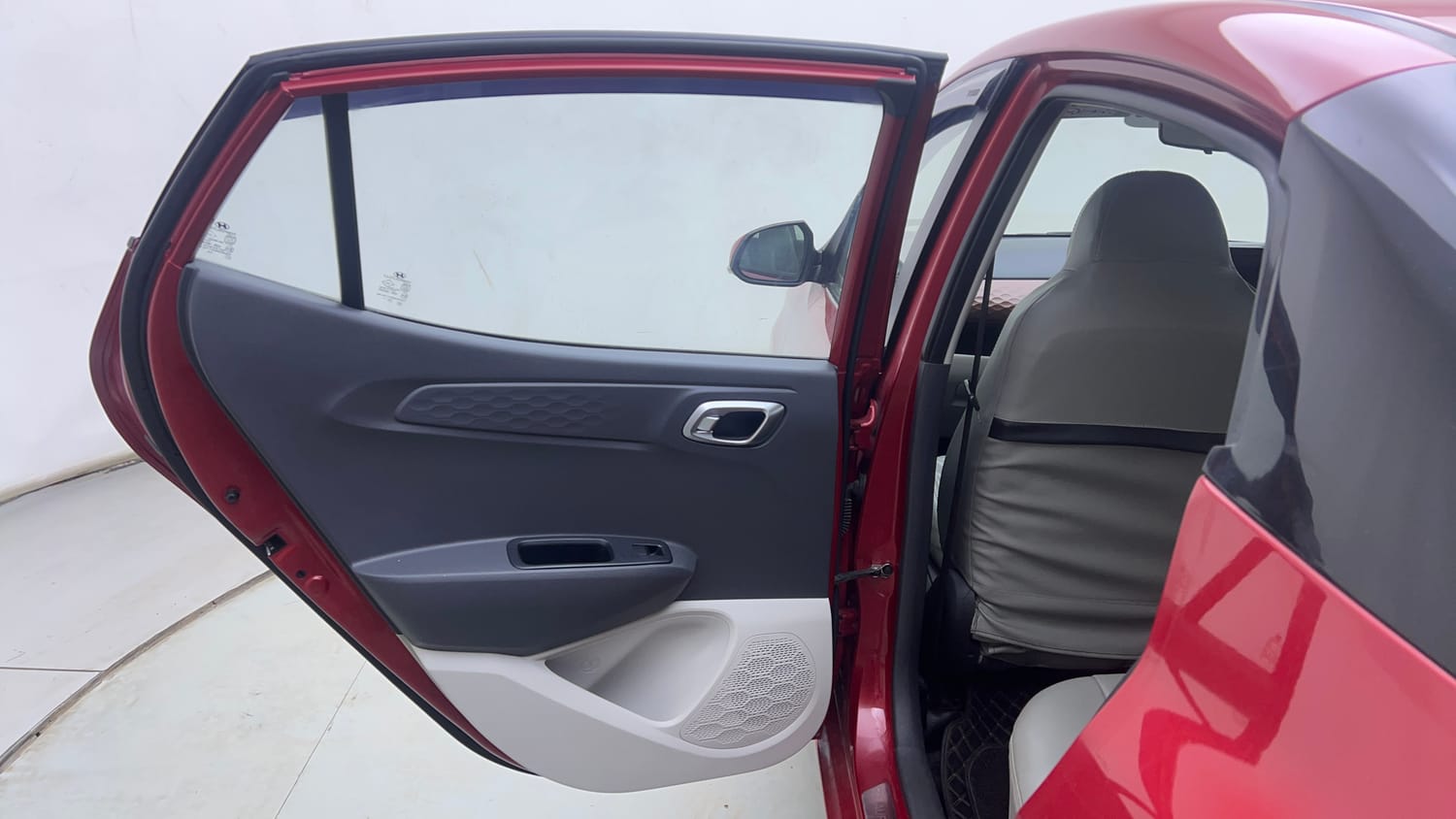 Used 2020 Hyundai Aura SX 1.2 Petrol Petrol Manual interior LEFT REAR DOOR OPEN VIEW