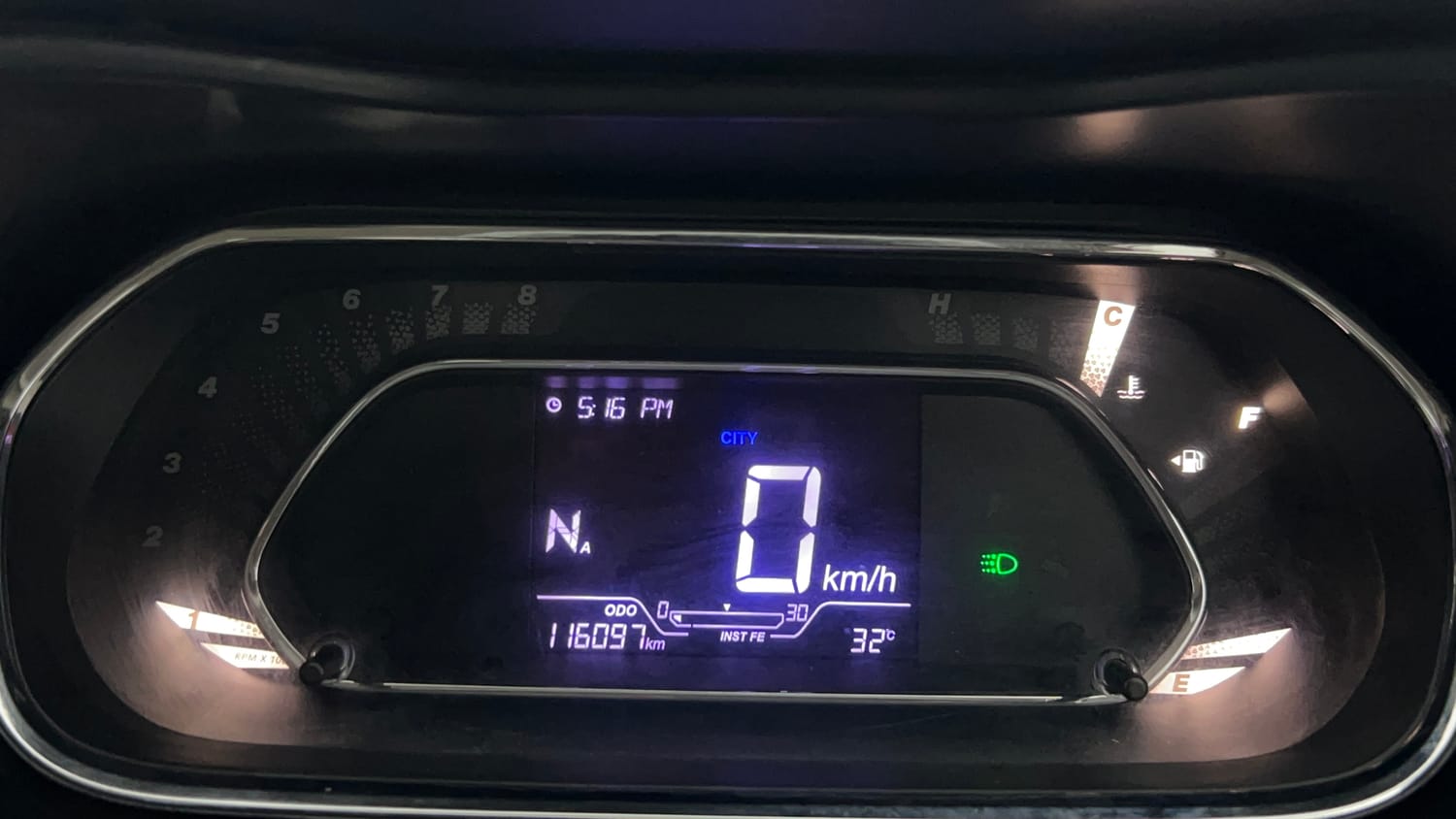 Used 2021 Tata Nexon XZA Plus Petrol Automatic interior CLUSTERMETER VIEW