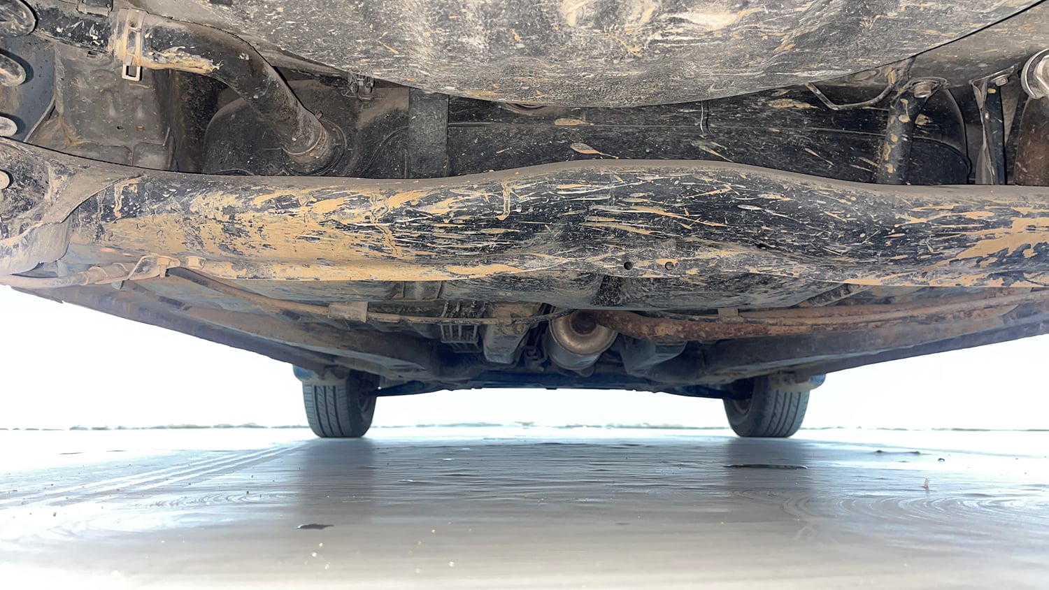 Used 2013 Honda Brio S(O)MT Petrol Manual extra REAR UNDERBODY VIEW (TAKEN FROM REAR)