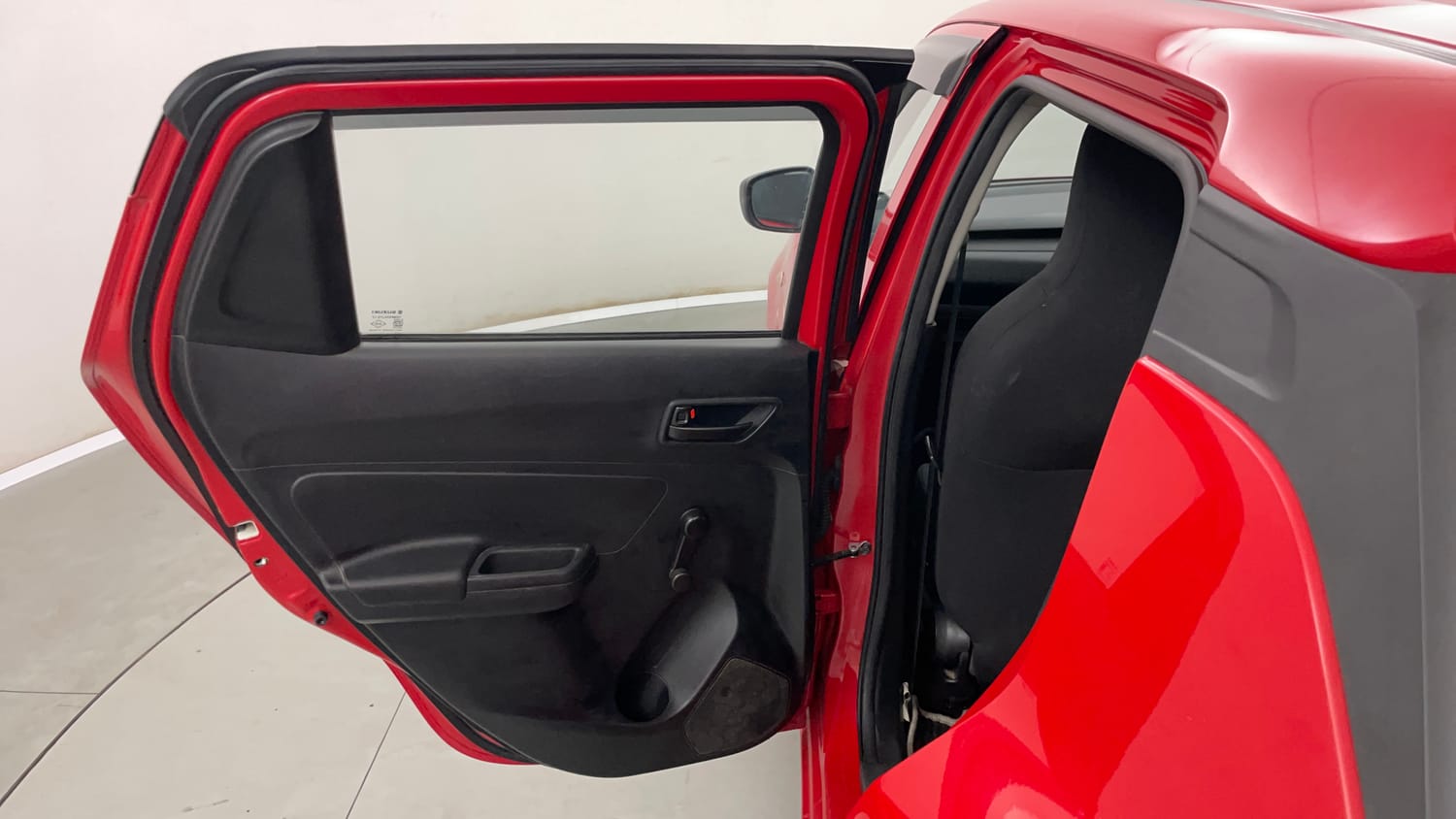 Used 2019 Maruti Suzuki Swift LXi Petrol Manual interior LEFT REAR DOOR OPEN VIEW