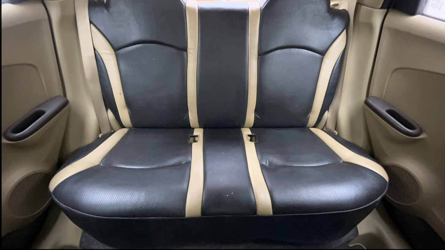 Used 2013 Honda Brio S(O)MT Petrol Manual interior REAR SEAT CONDITION VIEW