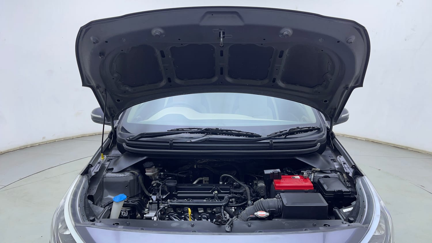 Used 2017 Hyundai Elite i20 Asta 1.2 Petrol Manual engine ENGINE & BONNET OPEN FRONT VIEW