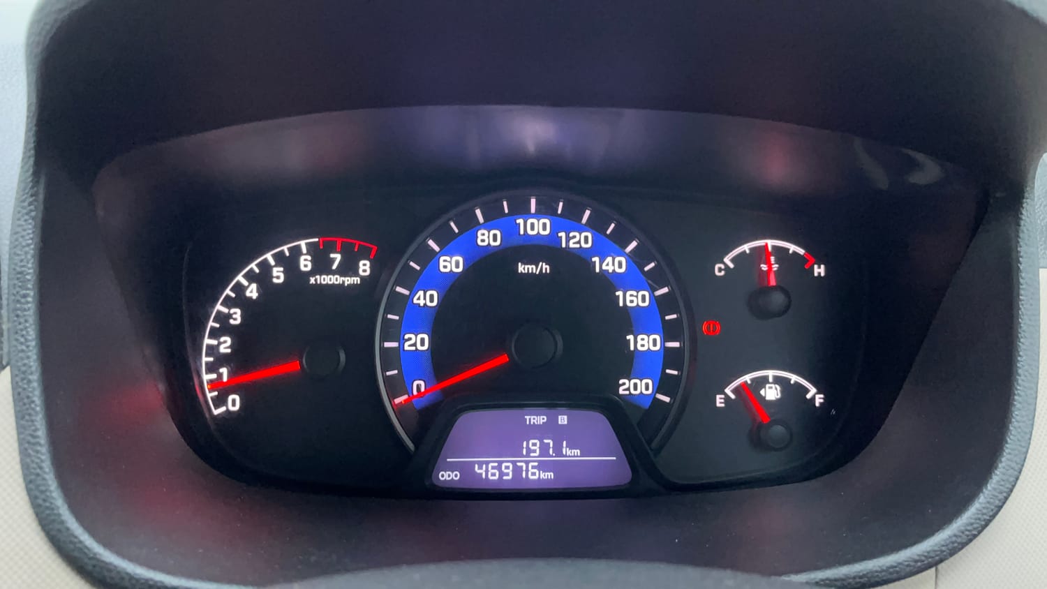 Used 2015 Hyundai Xcent S 1.2 (O) Petrol Manual interior CLUSTERMETER VIEW