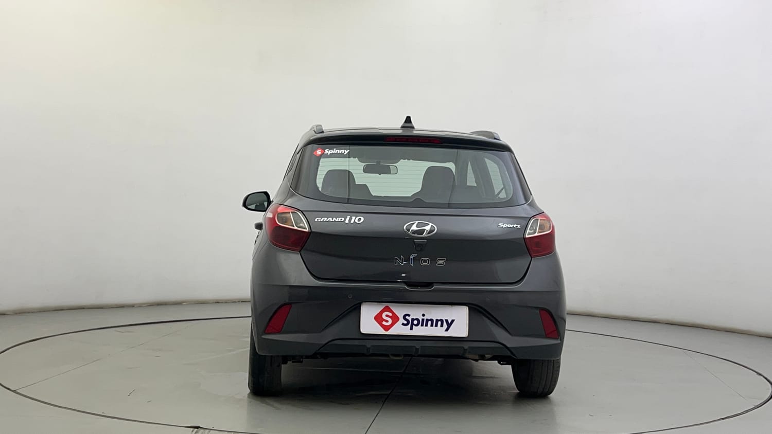 Used 2020 Hyundai Grand i10 Nios Sportz Petrol+cng(outside fitted) Cng Manual exterior BACK VIEW