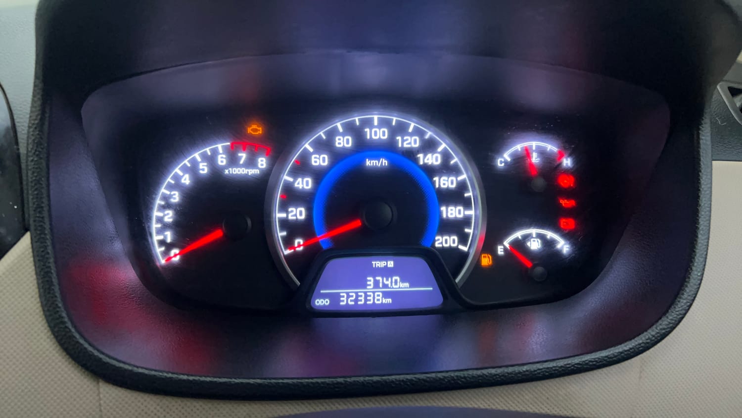Used 2019 Hyundai Grand i10 Magna 1.2 Kappa VTVT Petrol Manual interior CLUSTERMETER VIEW