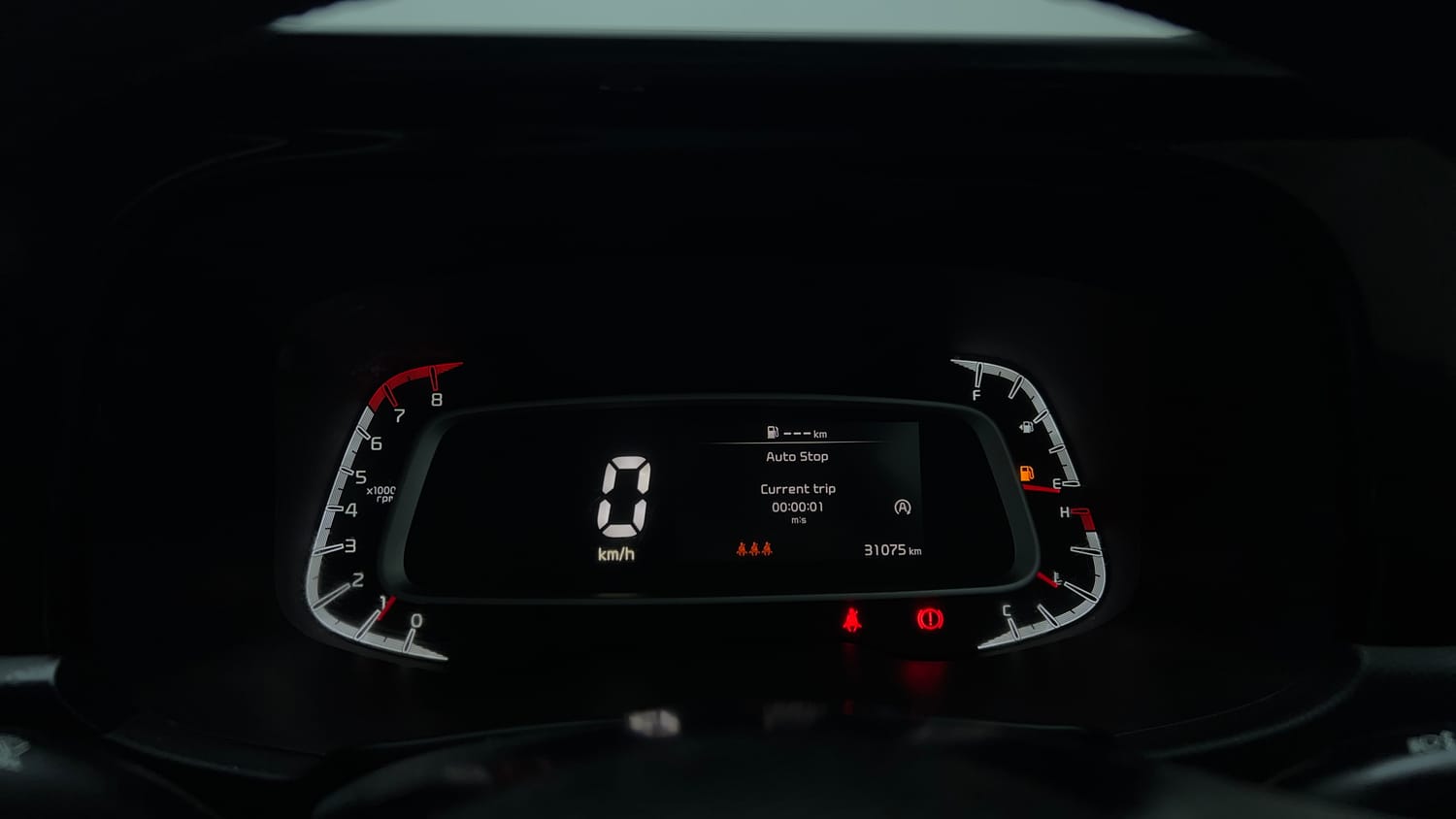 Used 2024 Kia Sonet HTK (O) 1.2 Petrol MT Petrol Manual interior CLUSTERMETER VIEW