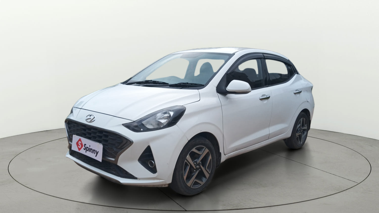 Used 2020 Hyundai Aura SX 1.2 Petrol Petrol Manual exterior LEFT FRONT CORNER VIEW