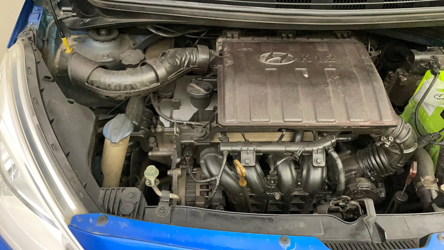 Used 2018 Hyundai Grand i10 Sportz AT 1.2 Kappa VTVT Petrol Automatic engine ENGINE RIGHT SIDE VIEW