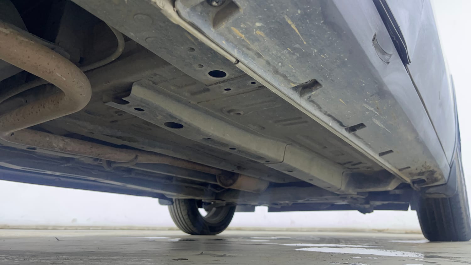 Used 2022 Tata Punch Kaziranga Creative MT Petrol Manual extra REAR RIGHT UNDERBODY VIEW