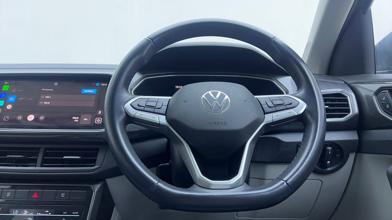 Used 2022 Volkswagen Taigun Topline 1.0 TSI AT Petrol Automatic interior STEERING VIEW
