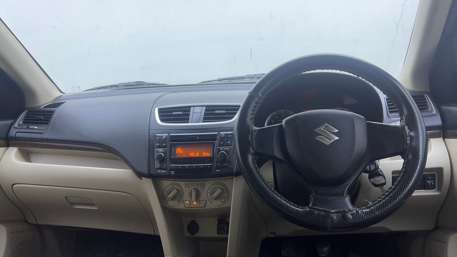 Used 2015 Maruti Suzuki Swift Dzire VXI Petrol Manual interior DASHBOARD VIEW