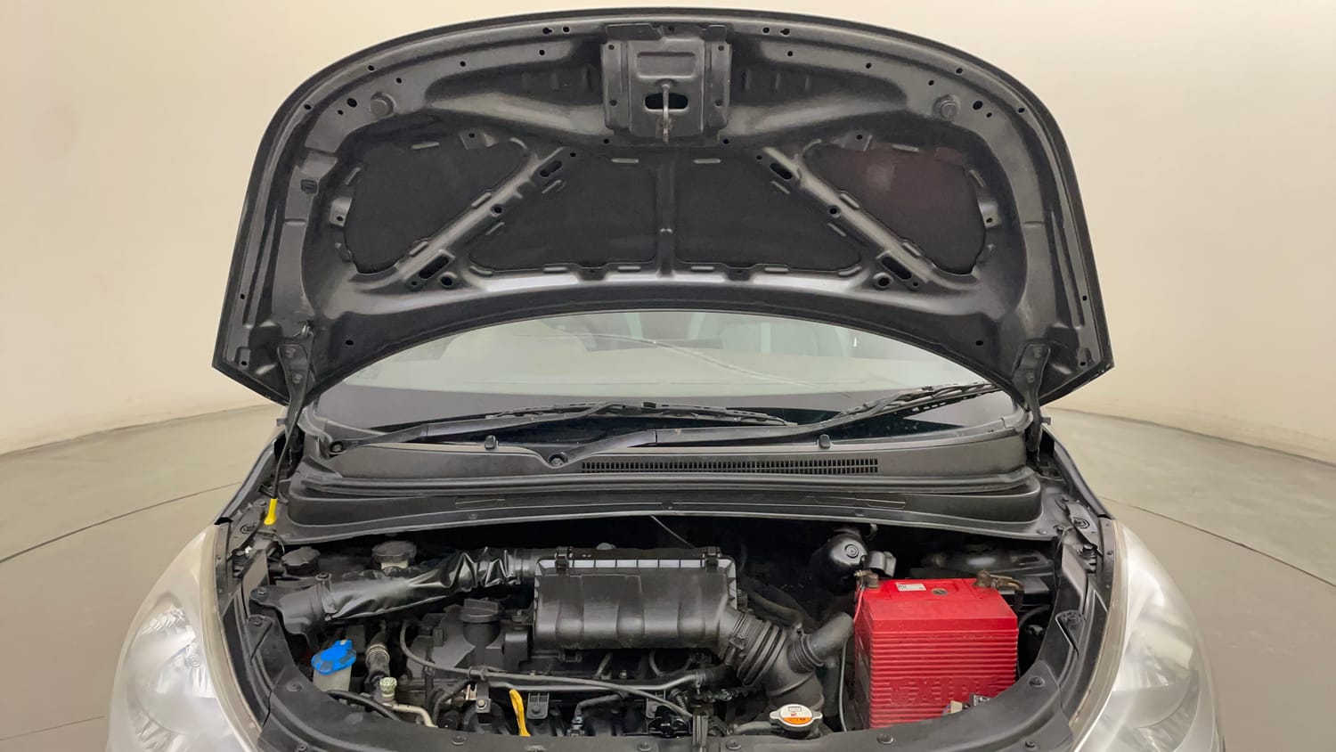 Used 2012 Hyundai i10 Sportz 1.2 Kappa2 Petrol Manual engine ENGINE & BONNET OPEN FRONT VIEW