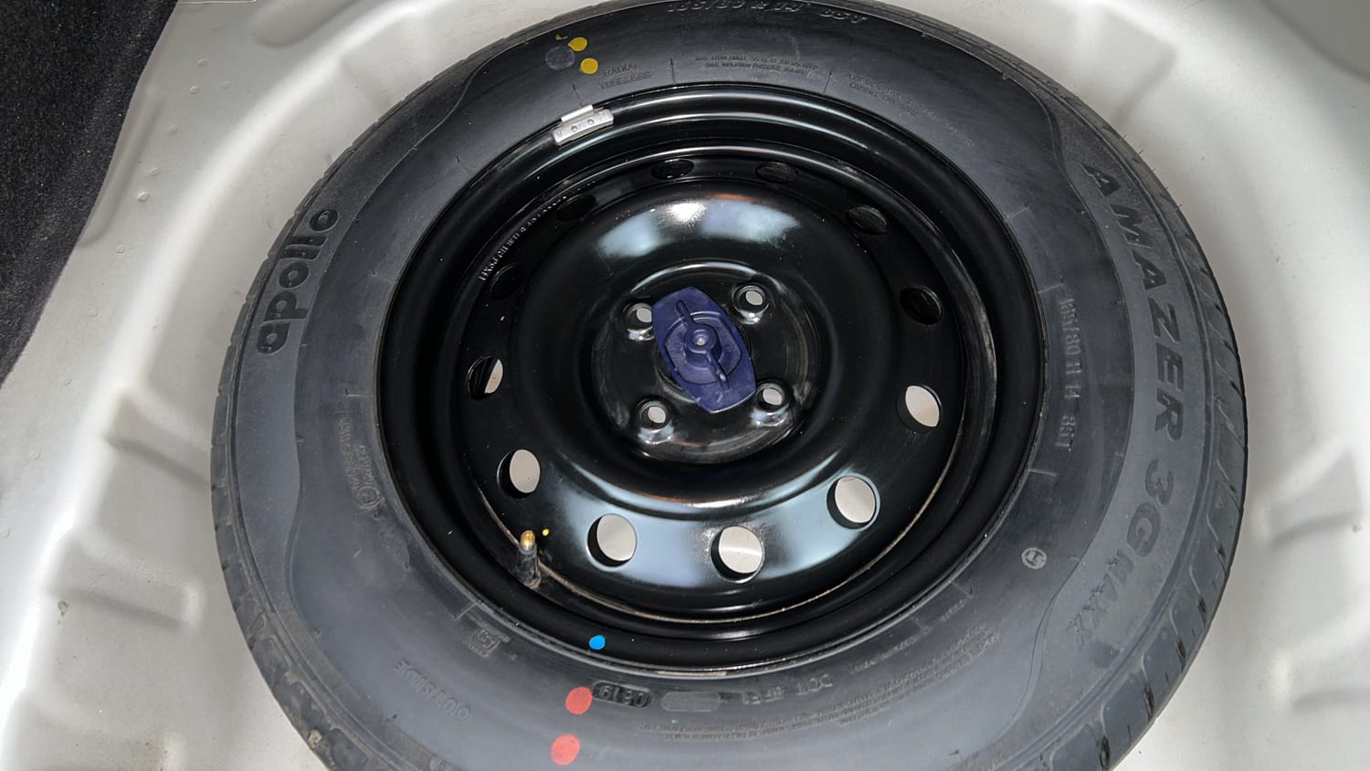 Used 2019 Maruti Suzuki Dzire VXi Petrol Manual tyres SPARE TYRE VIEW