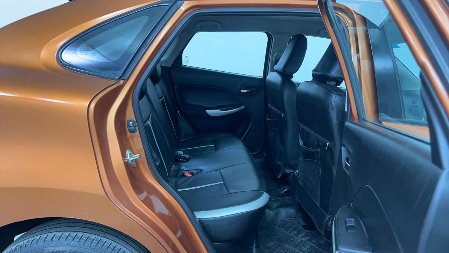 Used 2018 Maruti Suzuki Baleno Delta 1.2 Petrol Manual interior RIGHT SIDE REAR DOOR CABIN VIEW