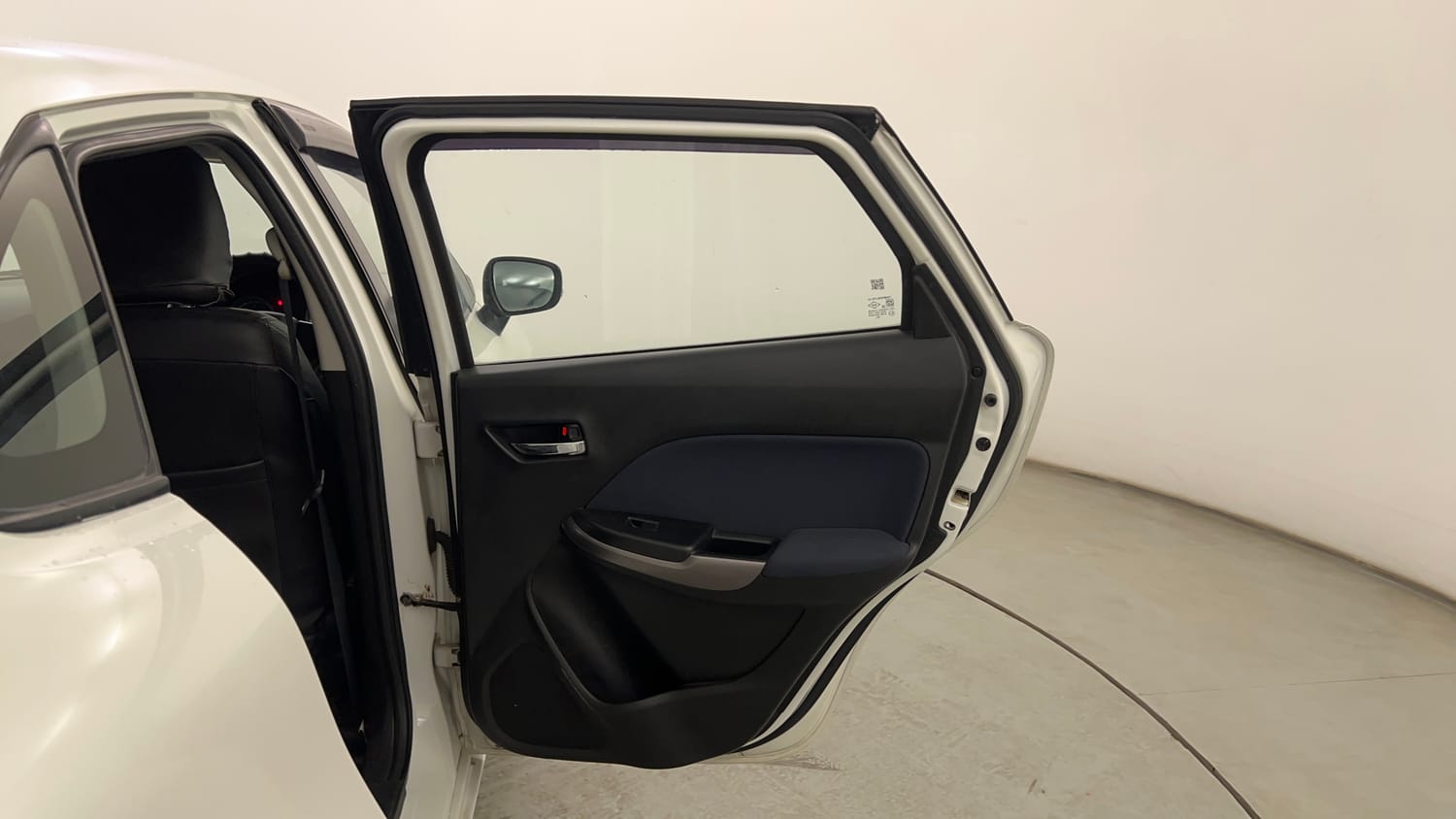 Used 2019 Maruti Suzuki Baleno Delta Petrol Manual interior RIGHT REAR DOOR OPEN VIEW