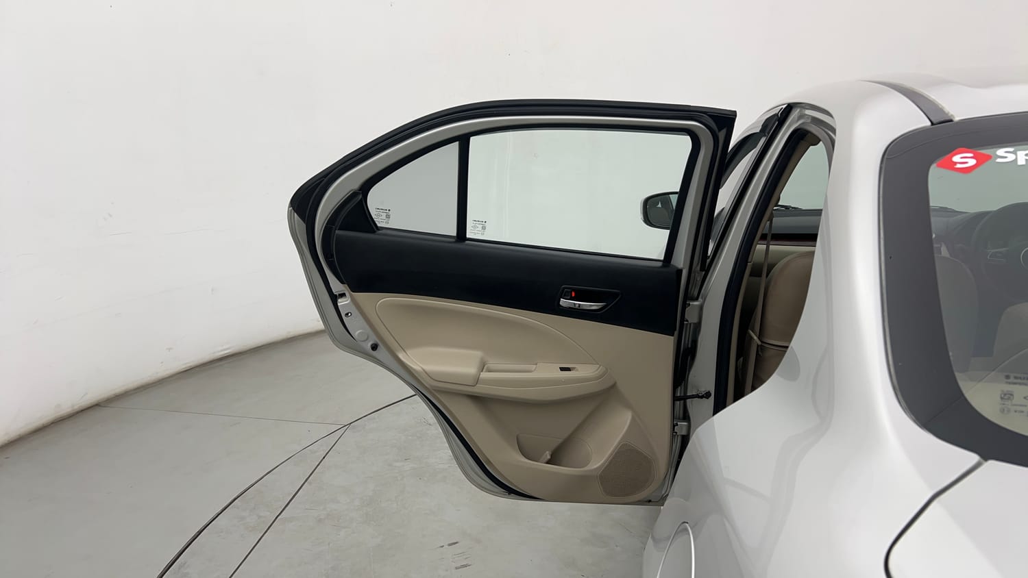 Used 2019 Maruti Suzuki Dzire VXi Petrol Manual interior LEFT REAR DOOR OPEN VIEW
